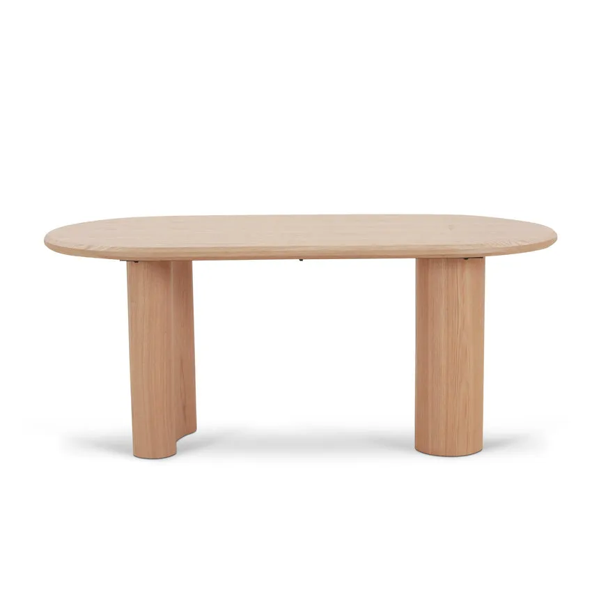 1.8m Oval Dining Table - Natural