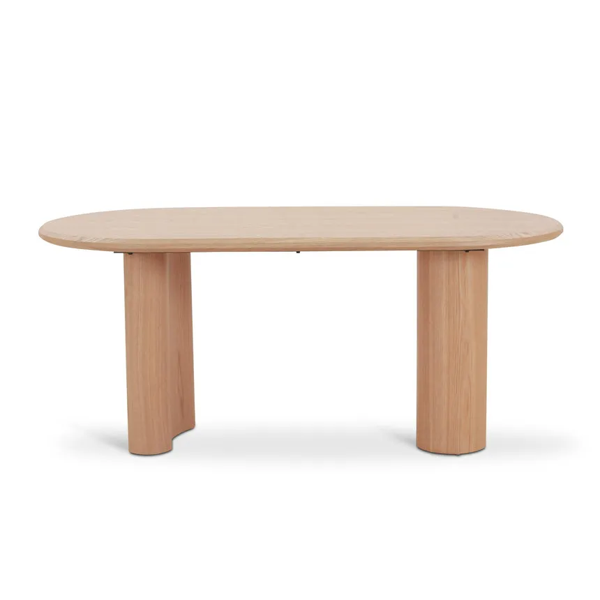 1.8m Oval Dining Table - Natural