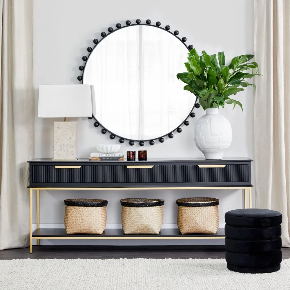 Aimee Console Table - Large Black