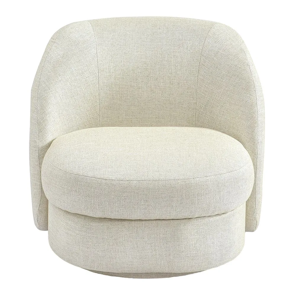 Aurora Swivel Chair - Natural Linen