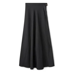 Basic Circle Skirt In: Charcoal