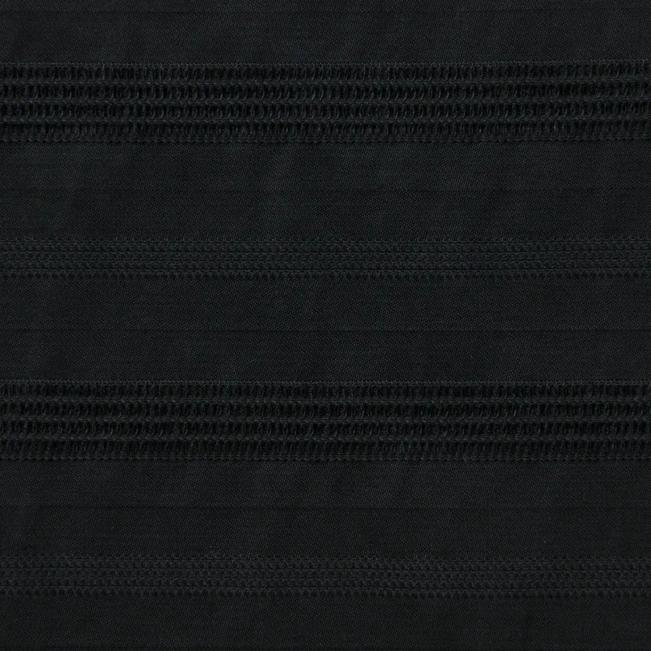 Black Fancy Striped Fabric 913