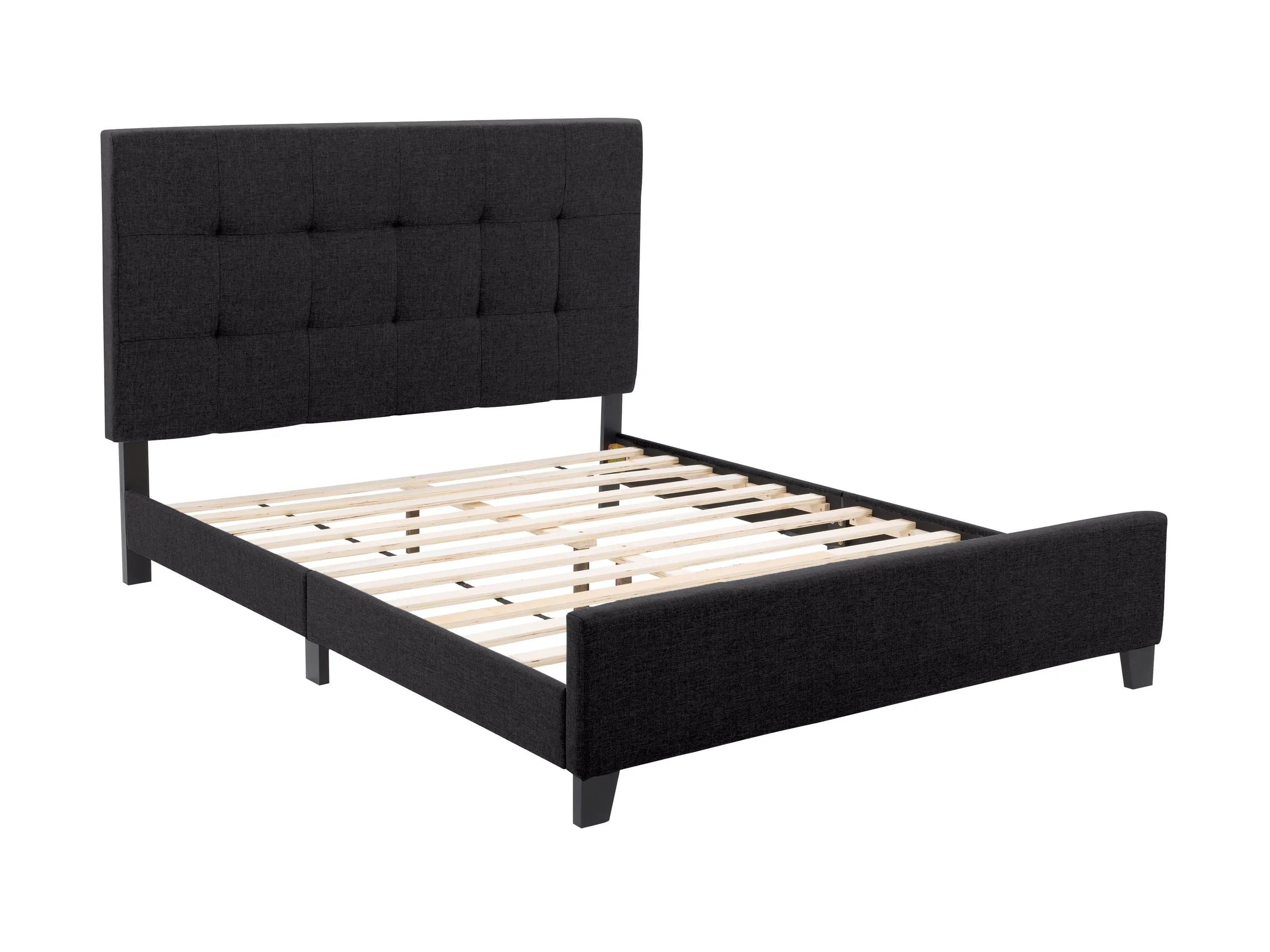 Black Queen Panel Bed