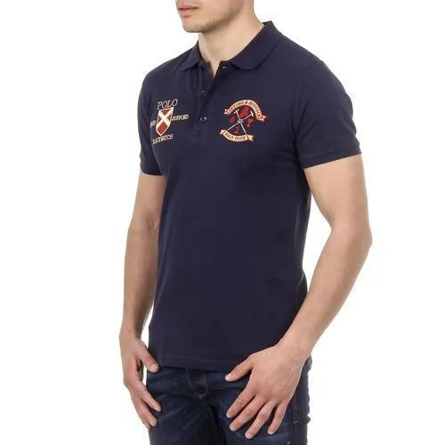 Blue S Ufford & Suffolk Polo Club Mens Polo Short Sleeves US007 NAVY BLUE