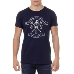 Blue XXL Ufford & Suffolk Polo Club Mens T-Shirt Short Sleeves Round Neck US027 NAVY BLUE