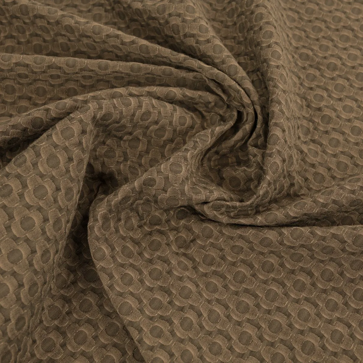 Brown Jacquard Fabric 3695