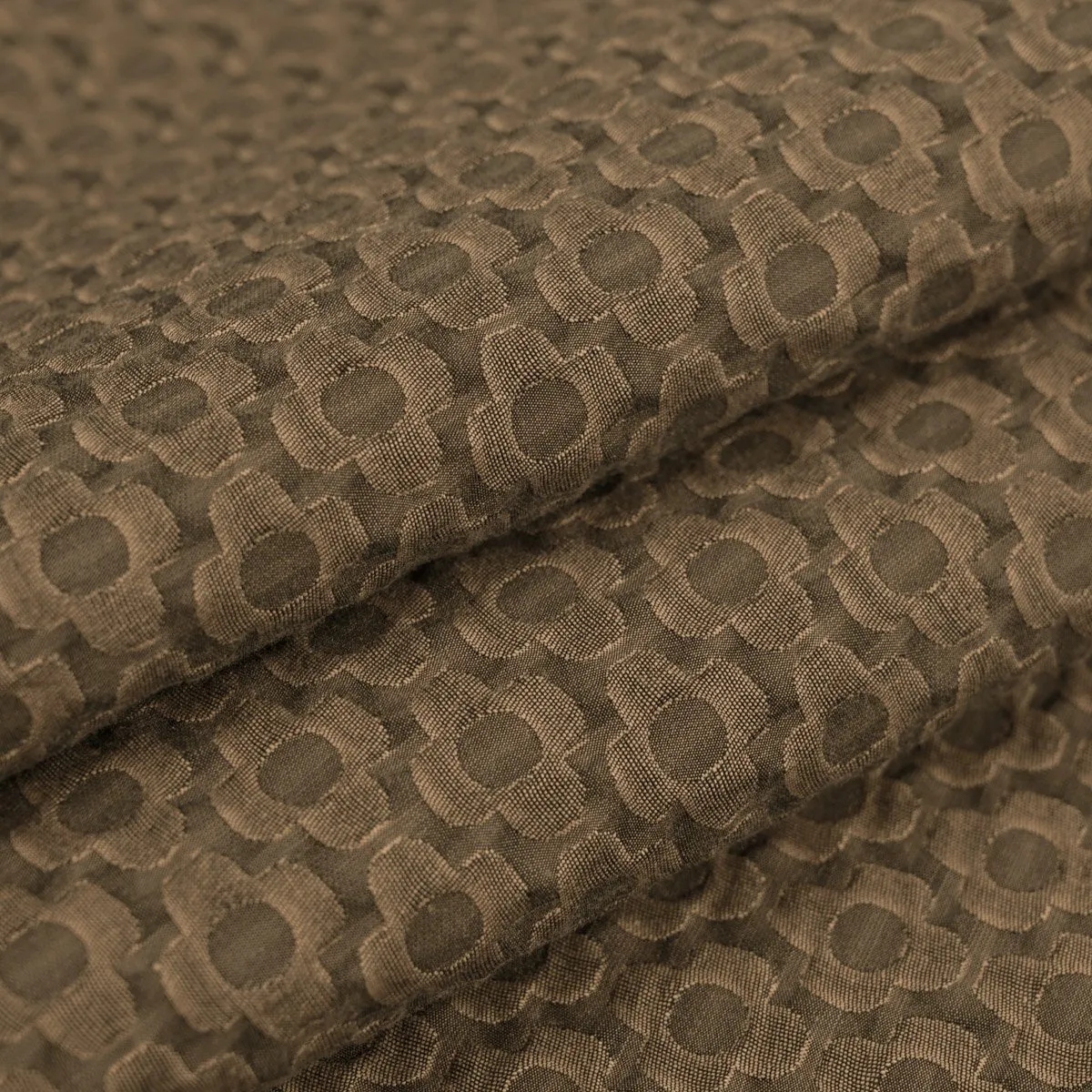 Brown Jacquard Fabric 3695