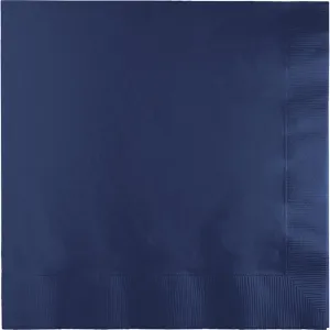 Bulk Pack of 100 Navy Luncheon Napkins 3Ply