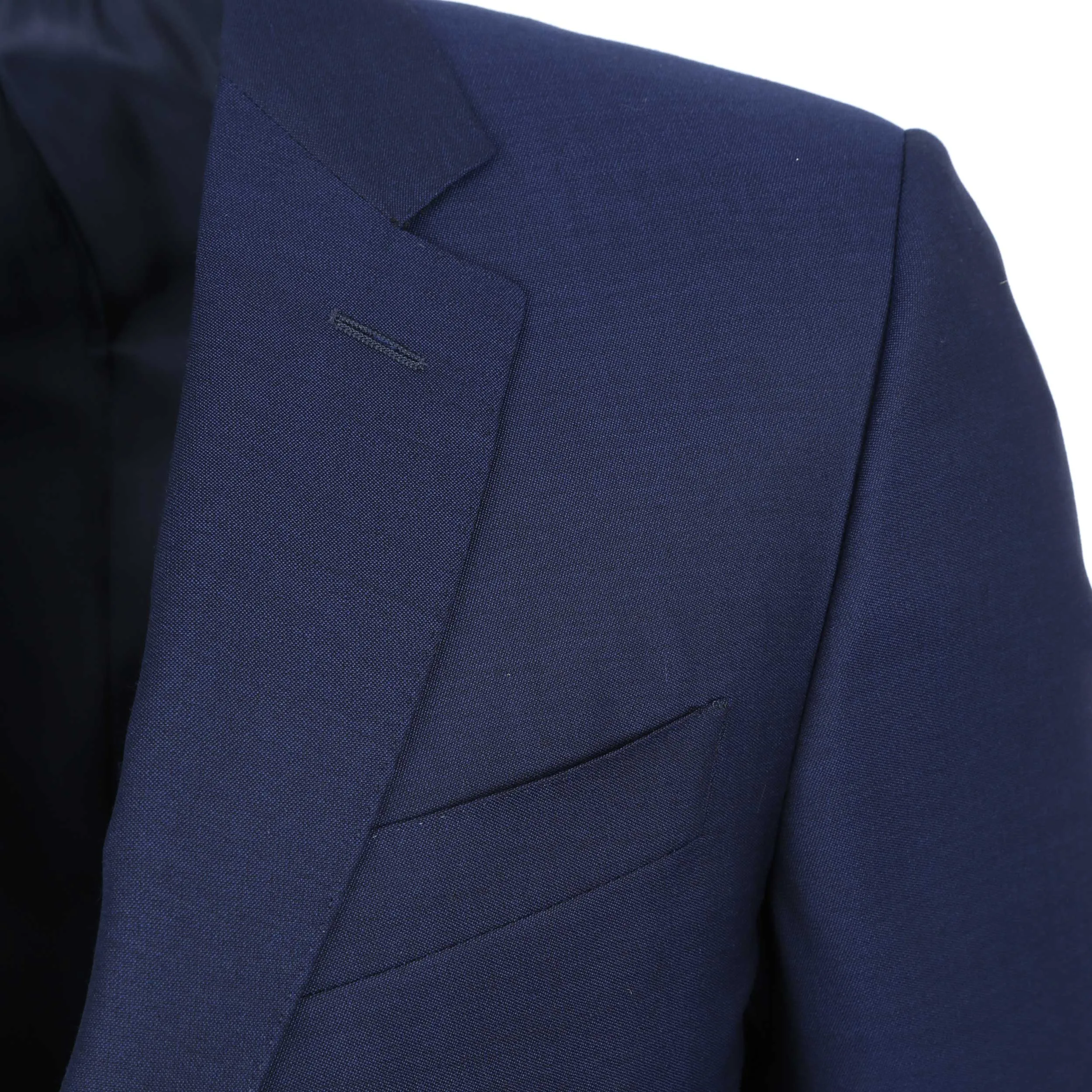 Canali Plain Notch Lapel Suit in Navy