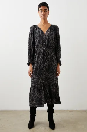 Cece Dress ~ Charcoal Tortoise