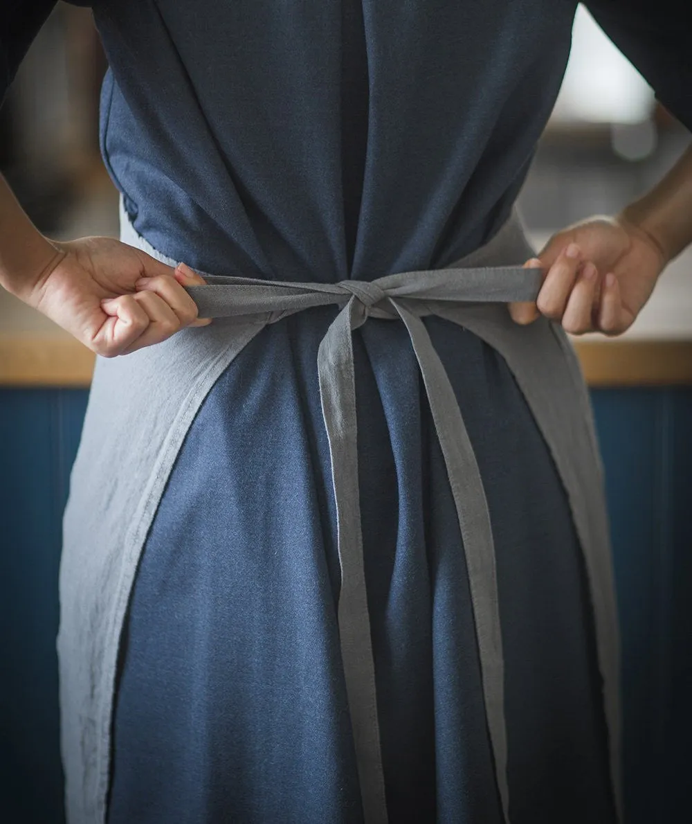 Charcoal Linen Apron