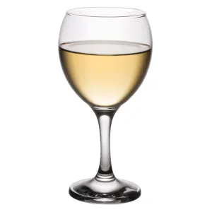 Classic Crystal Clear Stemmed White Wine Glass, 8 Ounce - Set of 4