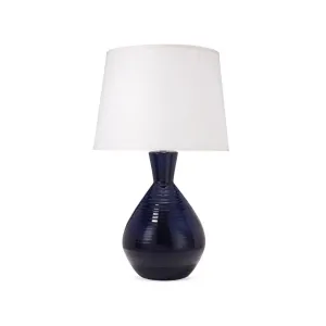 Coastal Style Blue Ceramic Ash Table Lamp