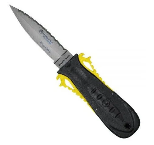 Deep See Squeeze Titanium Lock Dive Knife - Stiletto Tip