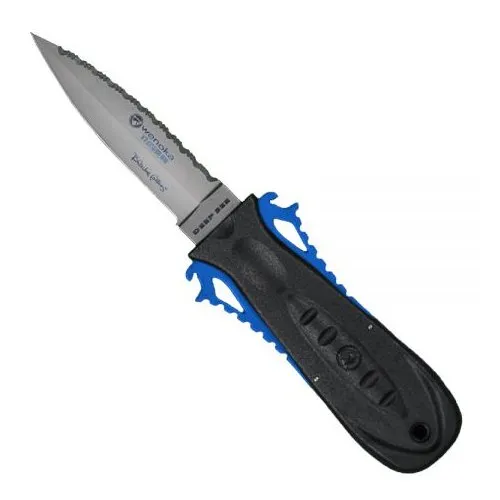 Deep See Squeeze Titanium Lock Dive Knife - Stiletto Tip