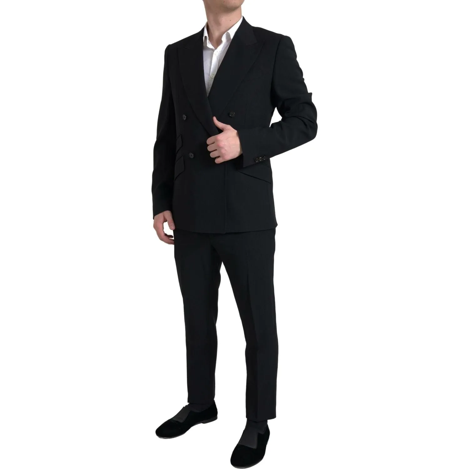 Dolce & Gabbana Elegant Slim Fit Double Breasted Suit