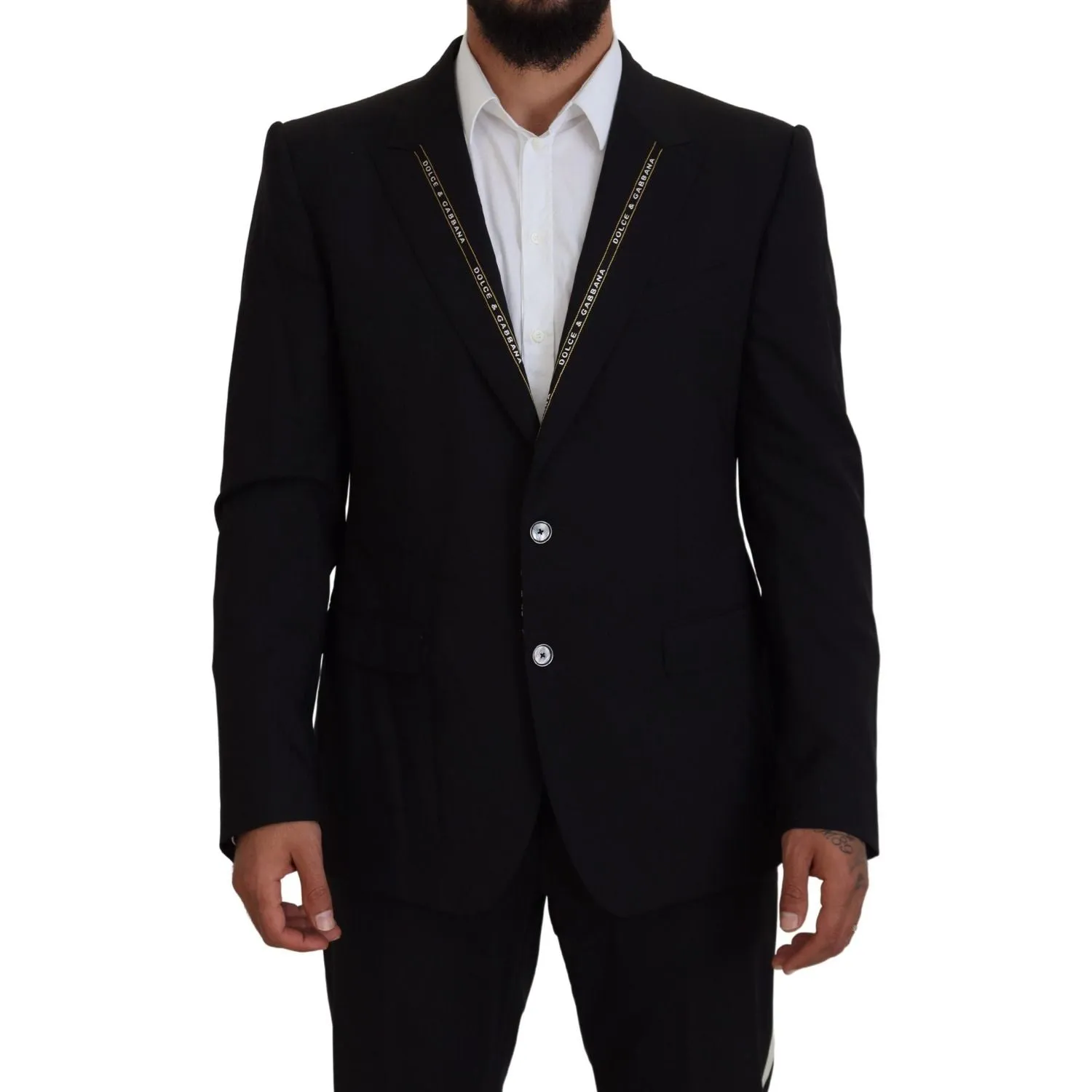 Dolce & Gabbana Sicilian Style Black Single Breasted Blazer