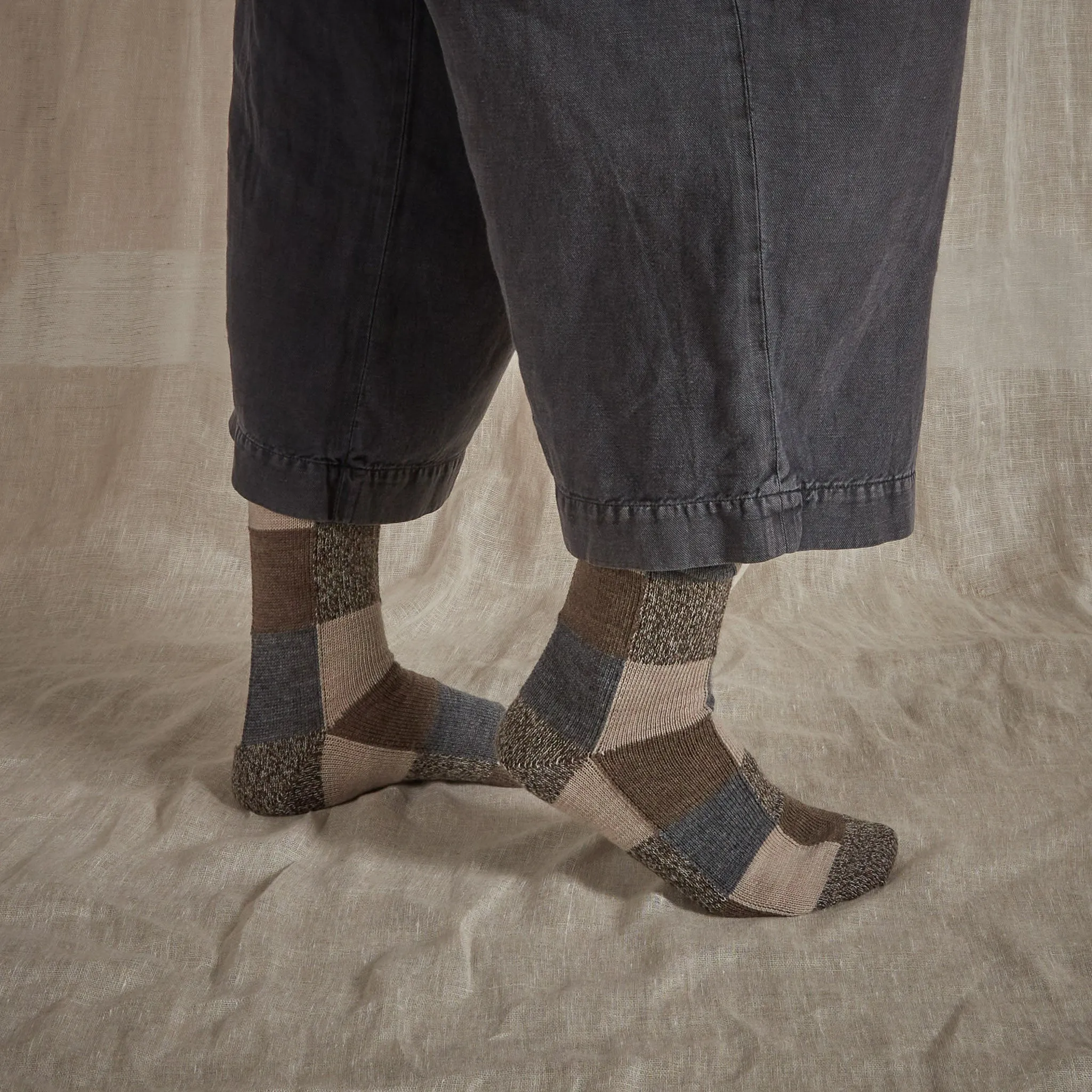 Fine Merino Wool Socks | Earth Patchwork