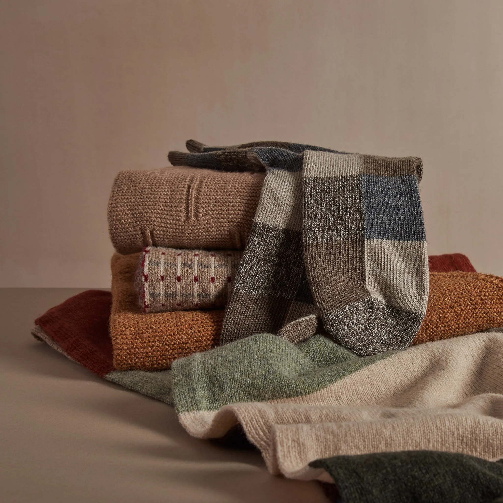 Fine Merino Wool Socks | Earth Patchwork