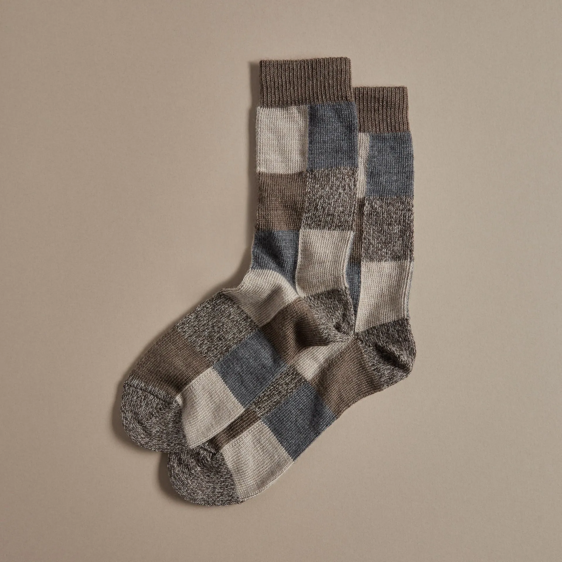 Fine Merino Wool Socks | Earth Patchwork