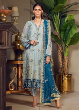 Grayish Blue Pakistani Suit | Emaan Adeel | Le Festa Formal Edit 7 | LF-709