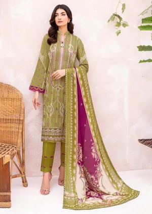 Elegant Green Pakistani Salwar Suit - Ramsha Mashaal Collection Vol 7 - Style #L-707 - Traditional Ethnic Wear for Women