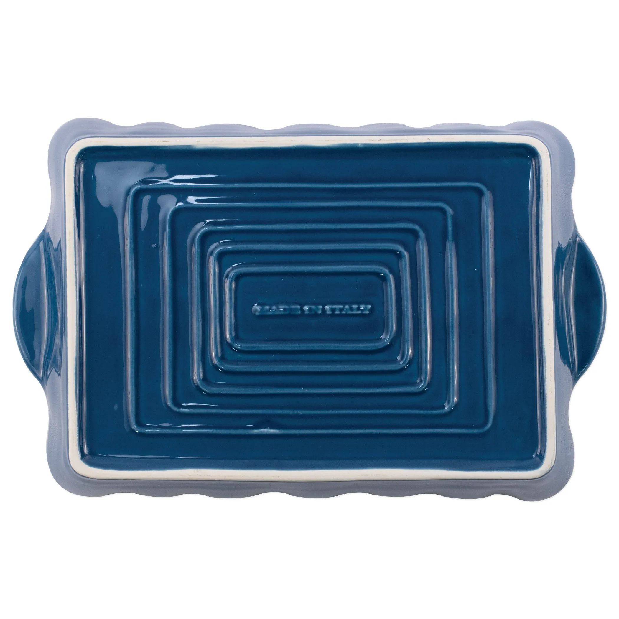 Italian Bakers Large Rectangular Baker - Blue