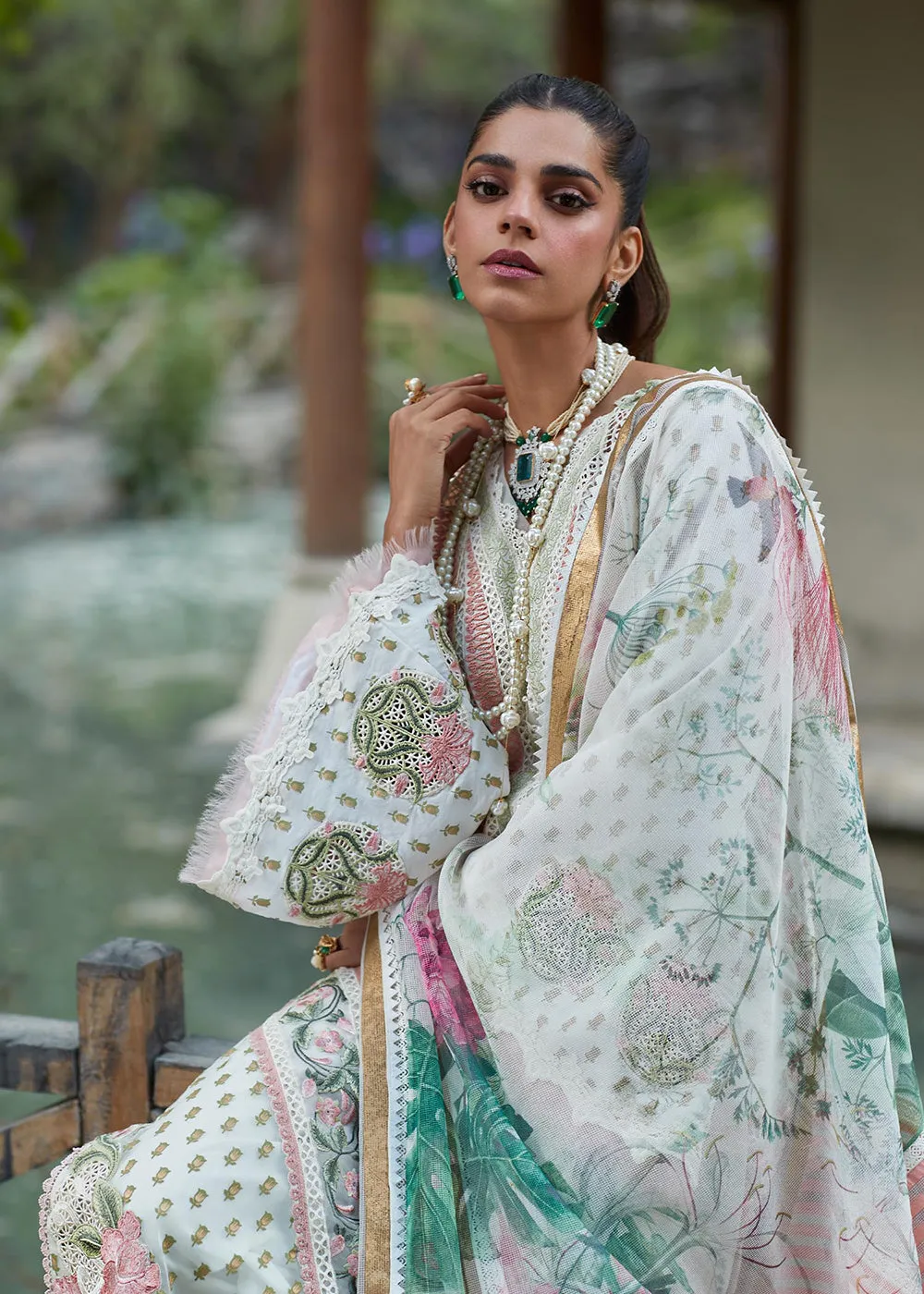 Ivory Lawn Suit - Saira Shakira X Crimson Luxury Lawn '23 - Shigar - D5A