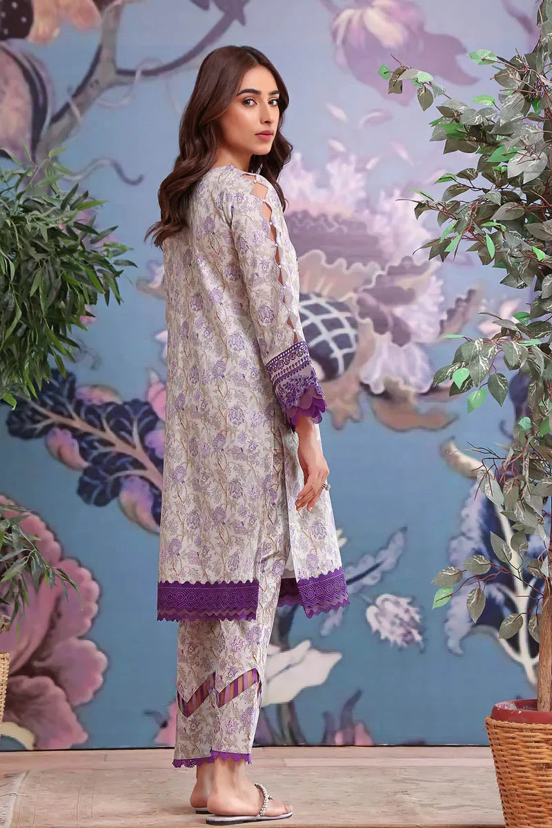 Jade Flora Embrodiered Purple Pakistani Lawn Suits