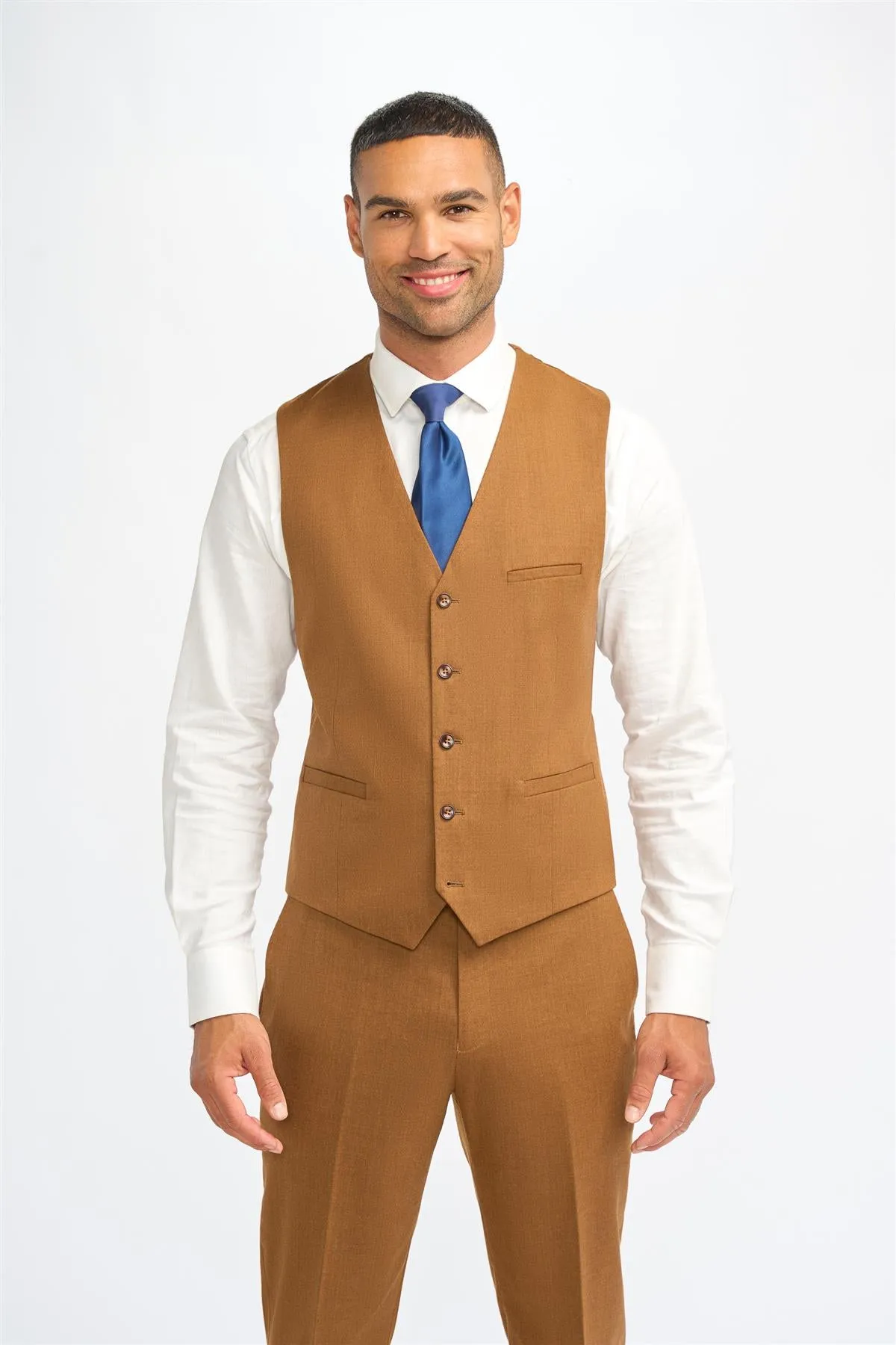 James Sierra Super 130s Wool Waistcoat