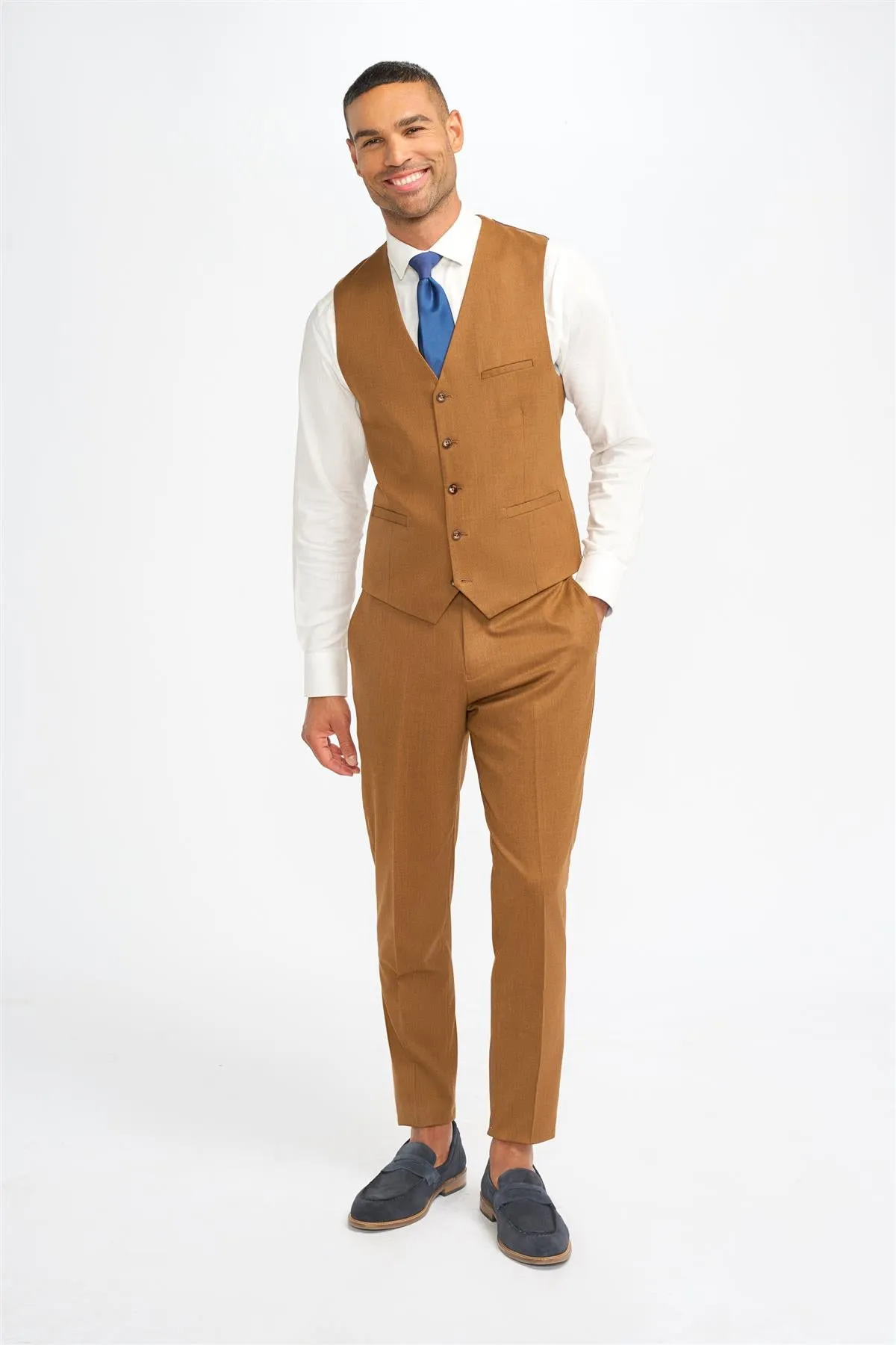 James Sierra Super 130s Wool Waistcoat