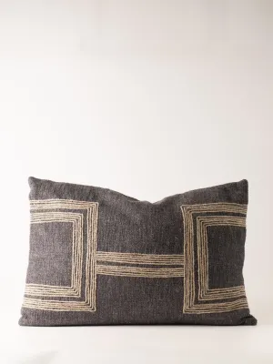 Jute Embroidered Pillow