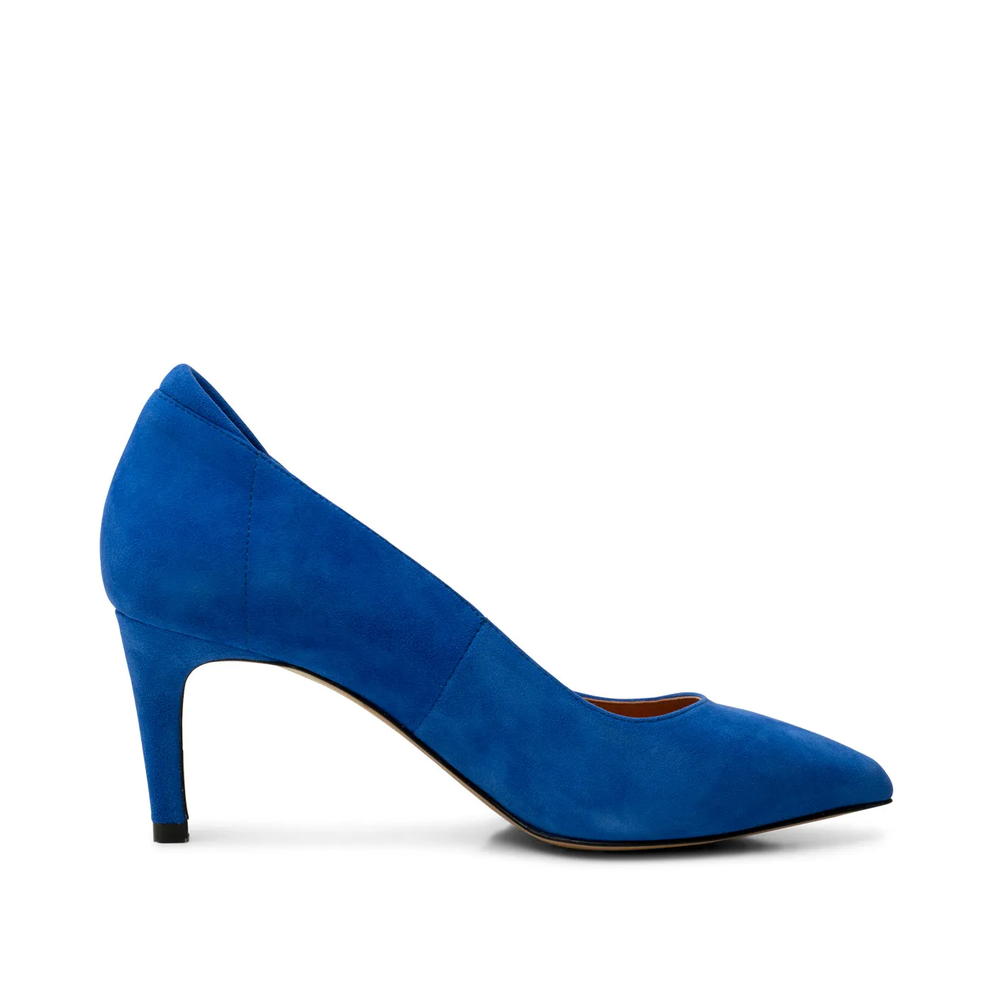 Kelly heel suede - COBALT