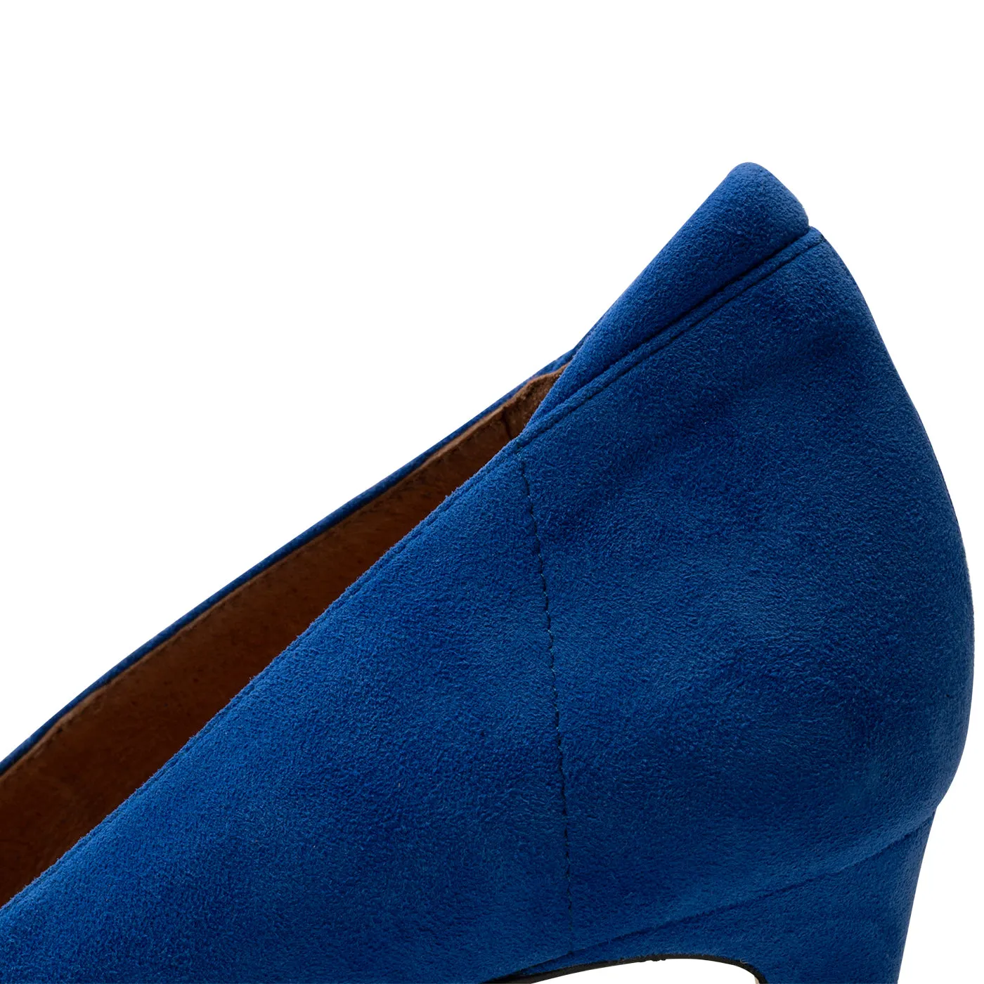 Kelly heel suede - COBALT