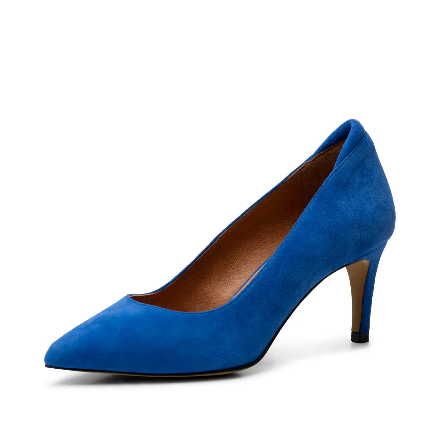 Kelly heel suede - COBALT