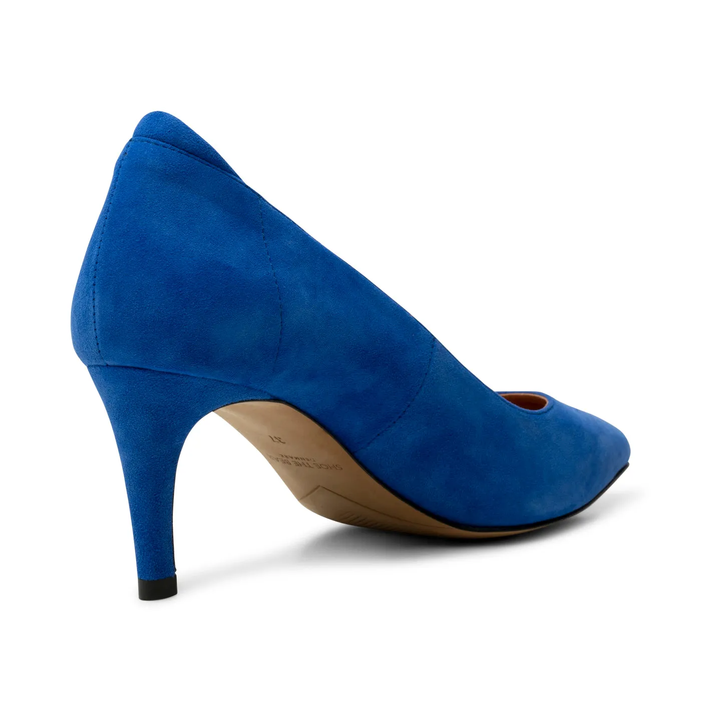 Kelly heel suede - COBALT