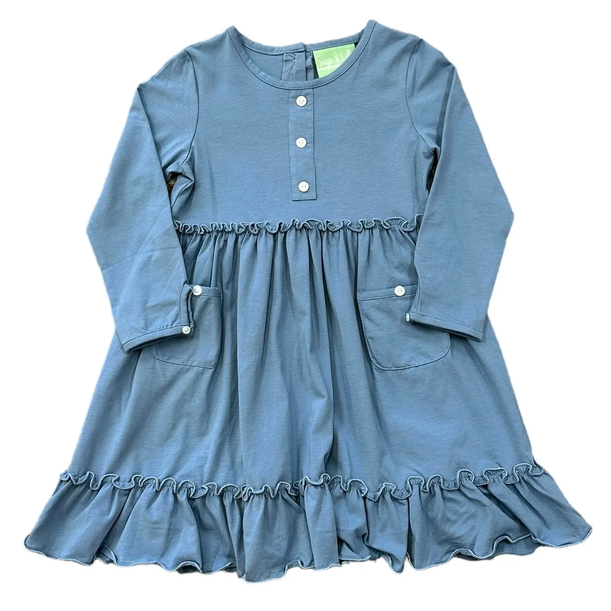 Layla Blue Pocket Dress