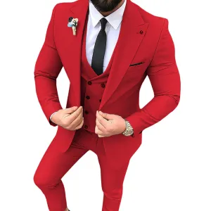 Men's Slim Fit Three Piece Cocktail Suits