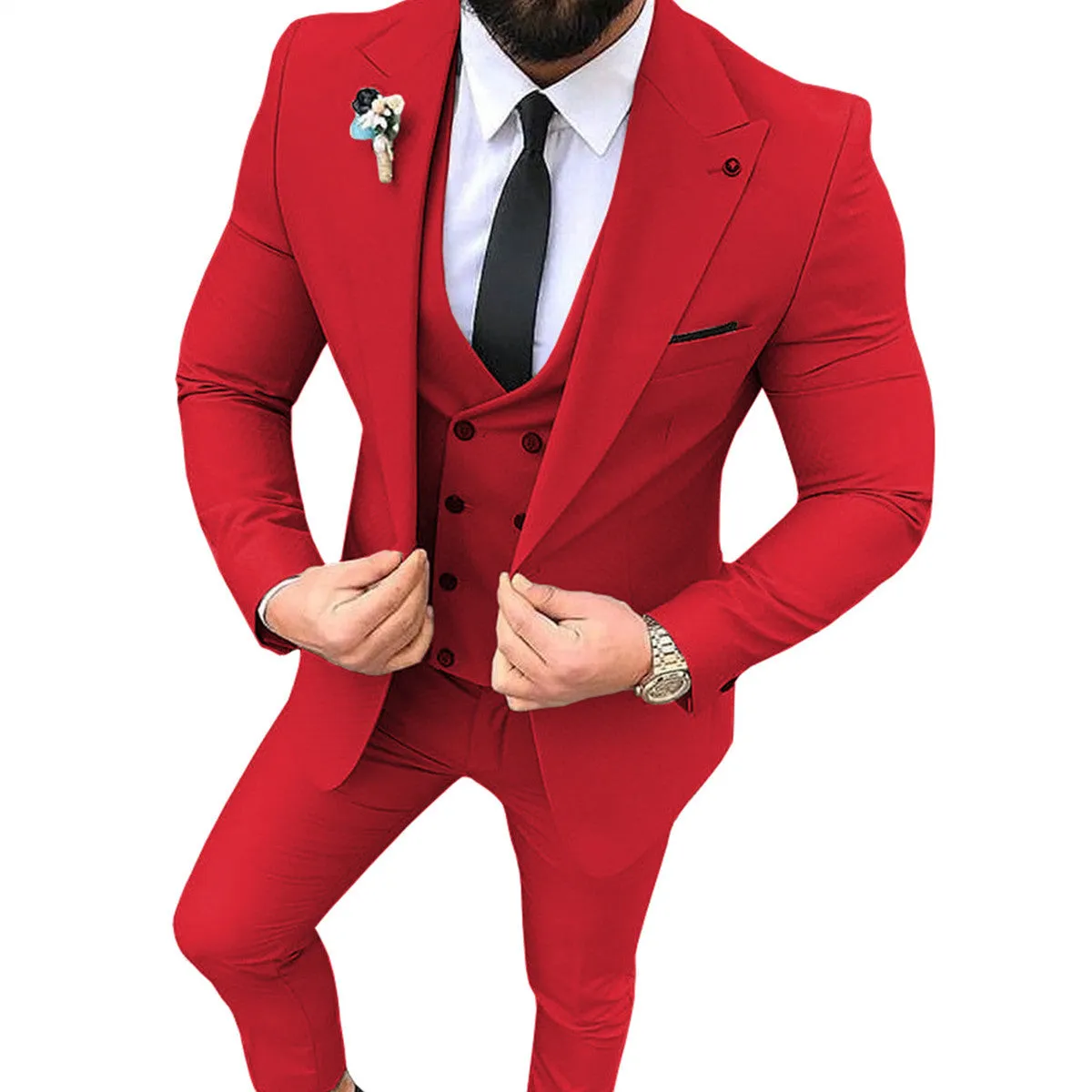 Men's Slim Fit Three Piece Cocktail Suits