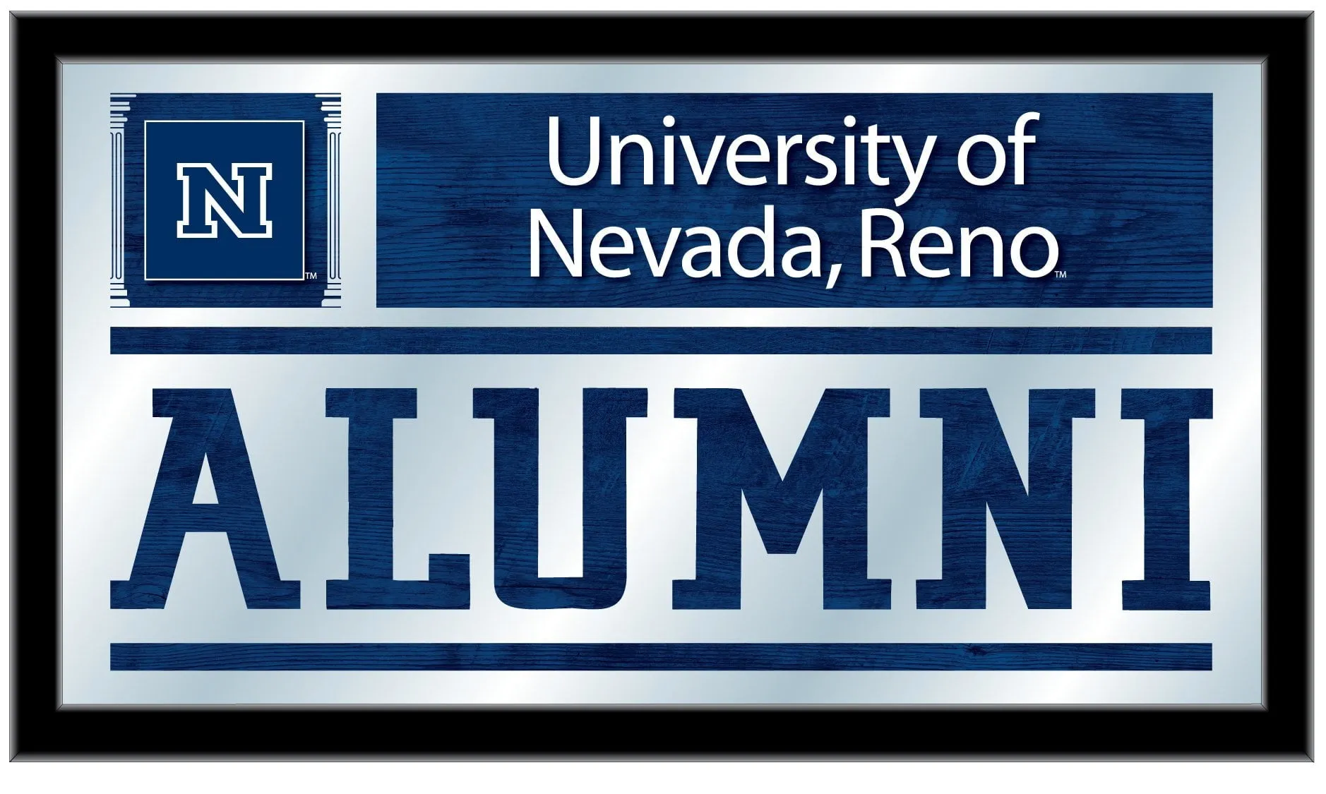 Nevada Wolfpack Holland Bar Stool Co. Alumni Mirror (26" x 15")