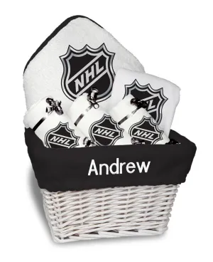 Personalized NHL Shield Medium Basket - 6 Items