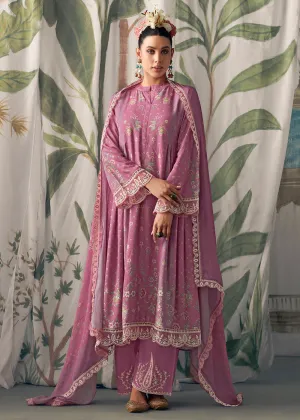 Pink Pure Maslin Cotton Digital Printed Salwar Suit