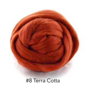 Polish Merino Wool Top - Terra Cotta