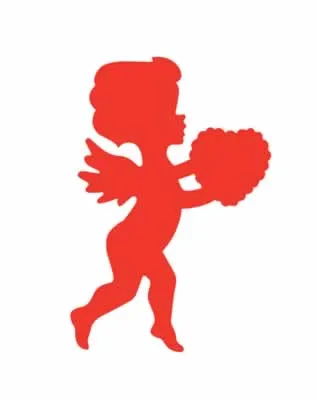 Printed Cupid Cutout