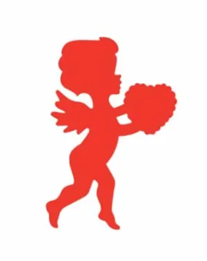 Printed Cupid Cutout