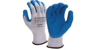 Pyramex 10 Gauge Grinkle Latex Palm Coated Cut Resistant Work Gloves - Vend Pack - S