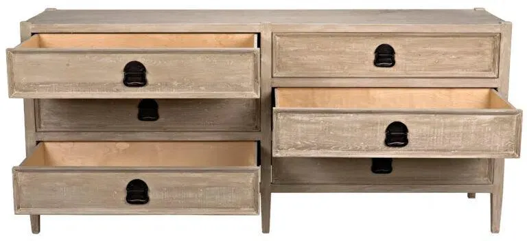 Reclaimed Lumber Lewis 6 Drawers Dresser