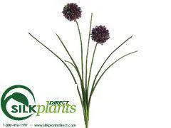 Silk Plants Direct Allium Bush - Cream - Pack of 24