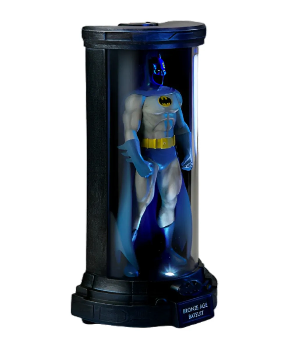 The Bradford Exchange BATMAN: Decades of the DARK KNIGHT™ Sculpture Collection Issue #1: 'Bronze Age Batsuit' Masterfully Crafted Figure with LED-Lit Display Case 7-Inches