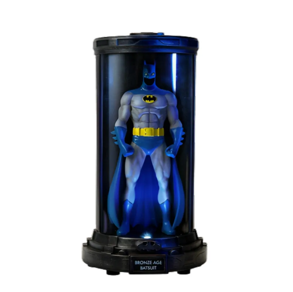 The Bradford Exchange BATMAN: Decades of the DARK KNIGHT™ Sculpture Collection Issue #1: 'Bronze Age Batsuit' Masterfully Crafted Figure with LED-Lit Display Case 7-Inches